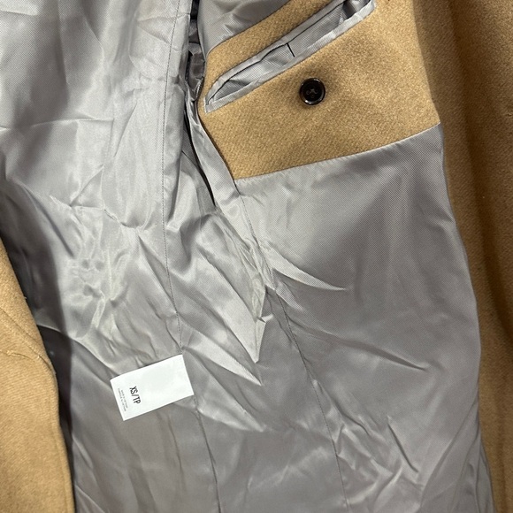 Express Women’s Trench Coat Wool Blend Camel Color Water Resistant size XS. NWT. - Picture 10 of 12